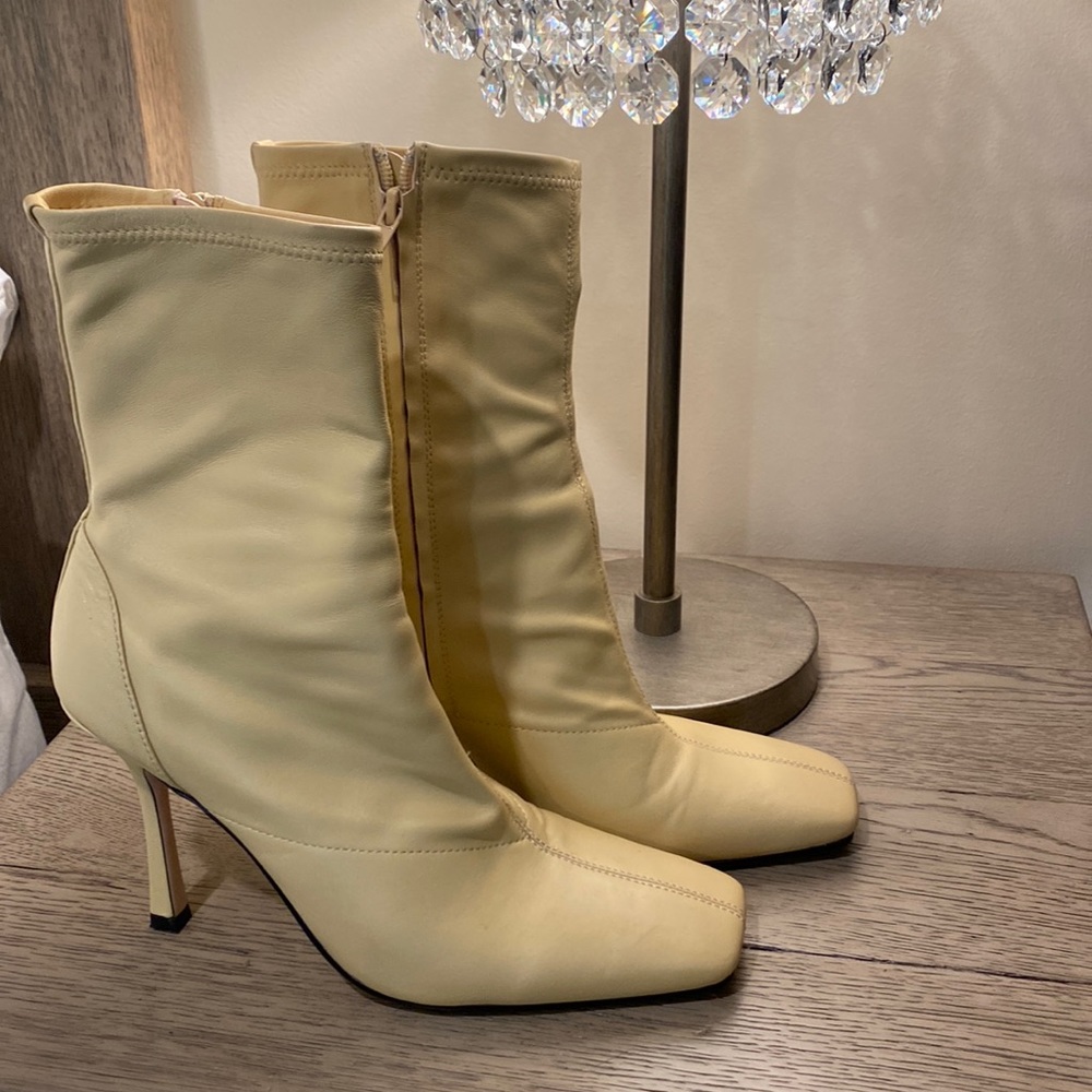 Tony Bianco butter leather booties worn once